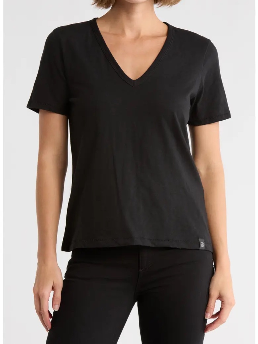 rag & bone Slub Vee Black V-Neck T-Shirt NWT XS